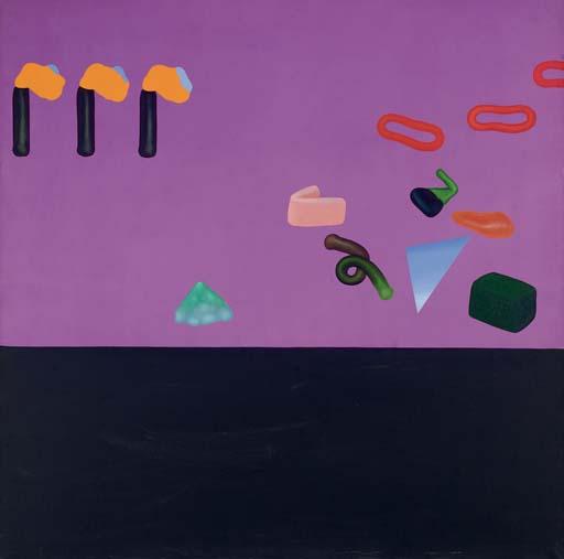 Joel Kermarrec - Fond Mauve Et Noir