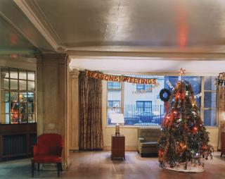 Joel Meyerowitz - Christmas Tree in Lobby, New York City, 1977