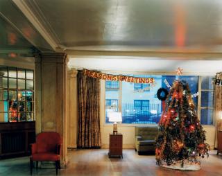 Joel Meyerowitz - Christmas Tree in Lobby, New York City, 1977