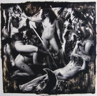 Joel-Peter Witkin - Apollonia & Dominatrix creating pain in the cut of the West, New York, 1988