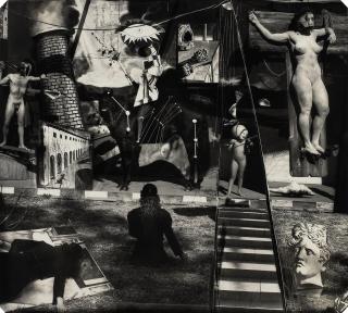 Joel-Peter Witkin - Waiting for de Chirico in the Artist\'s Section of Purgatory, New Mexico, 1994