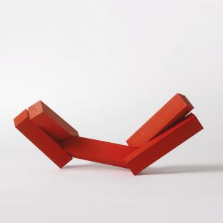 Joel Shapiro - Untitled (Red Reclining Figure)