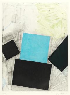 Joel Shapiro - Untitled (Red Square with Blue); Untitled (Blue Square with Green)
