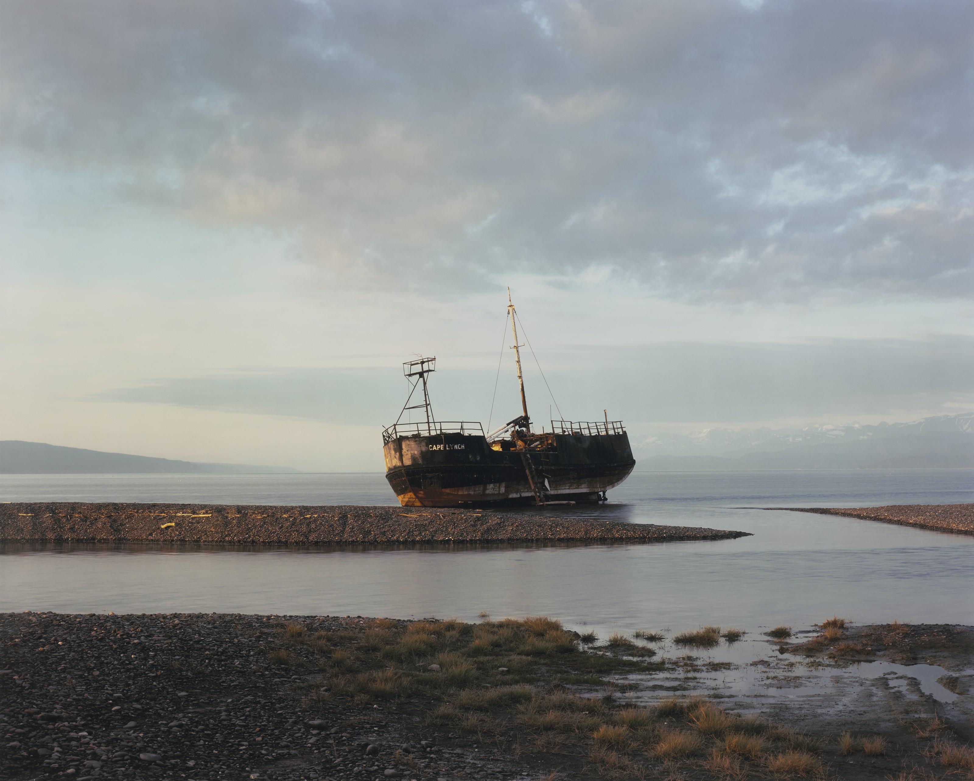 Joel Sternfeld - Abandoned Freighter, Homer, Alaska, July 1984