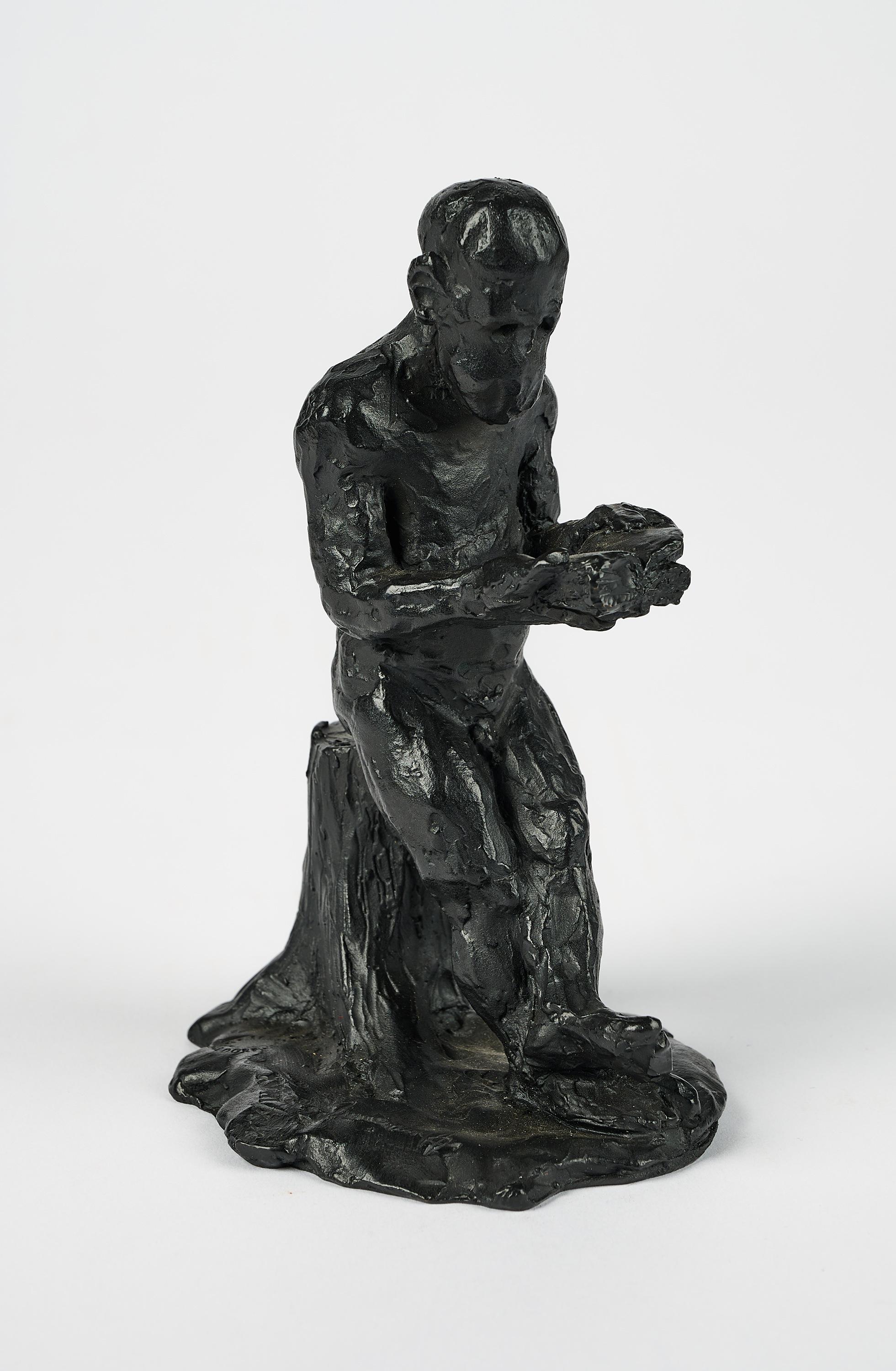 Jörg Immendorff - Affe sitzend mit Buch.