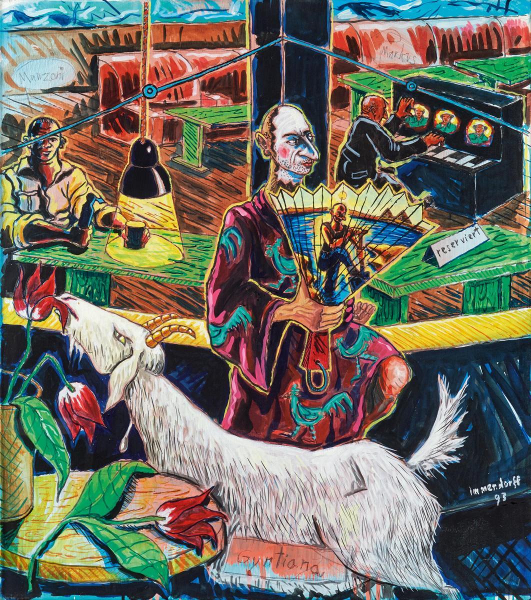 Jörg Immendorff - Café de Flore ‘Gyntiana’.