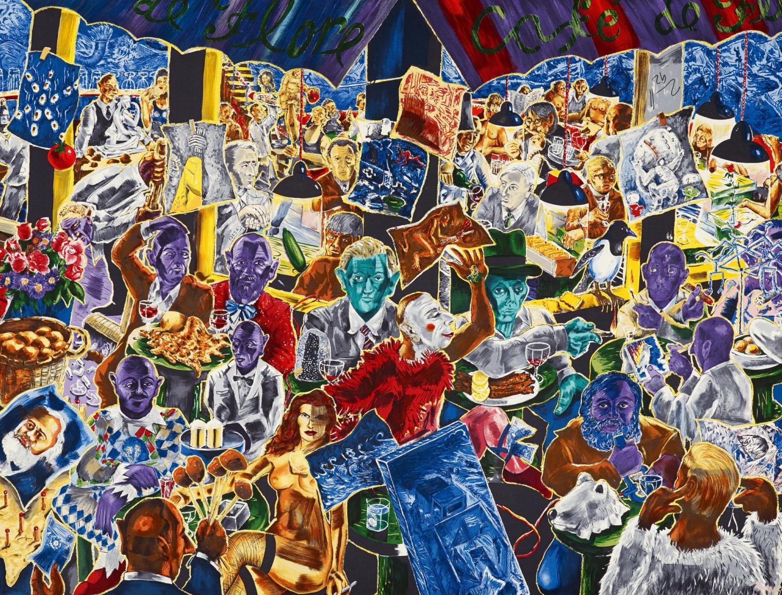 Jörg Immendorff - »Café de Flore«.