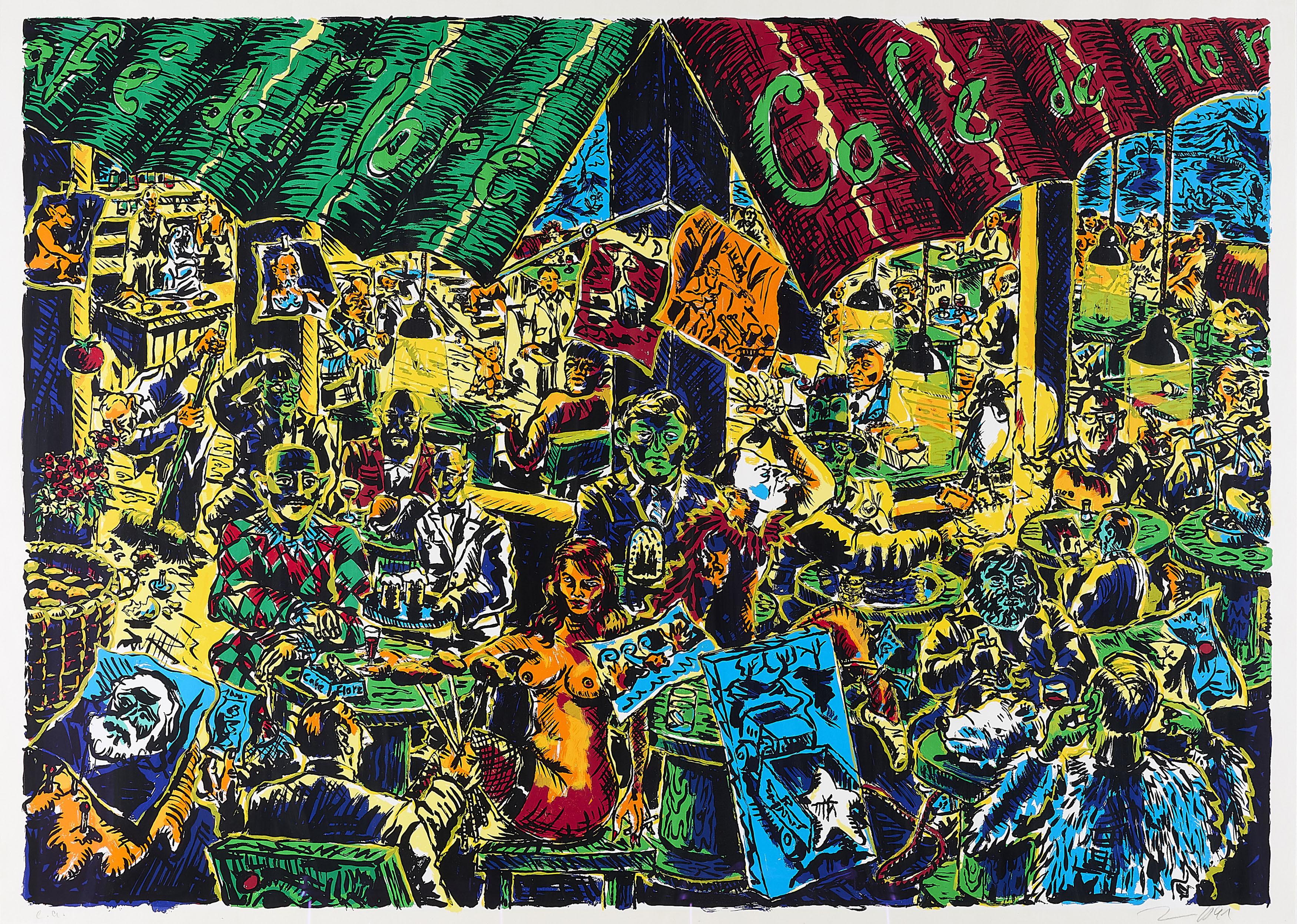 Jörg Immendorff - Café de Flore.