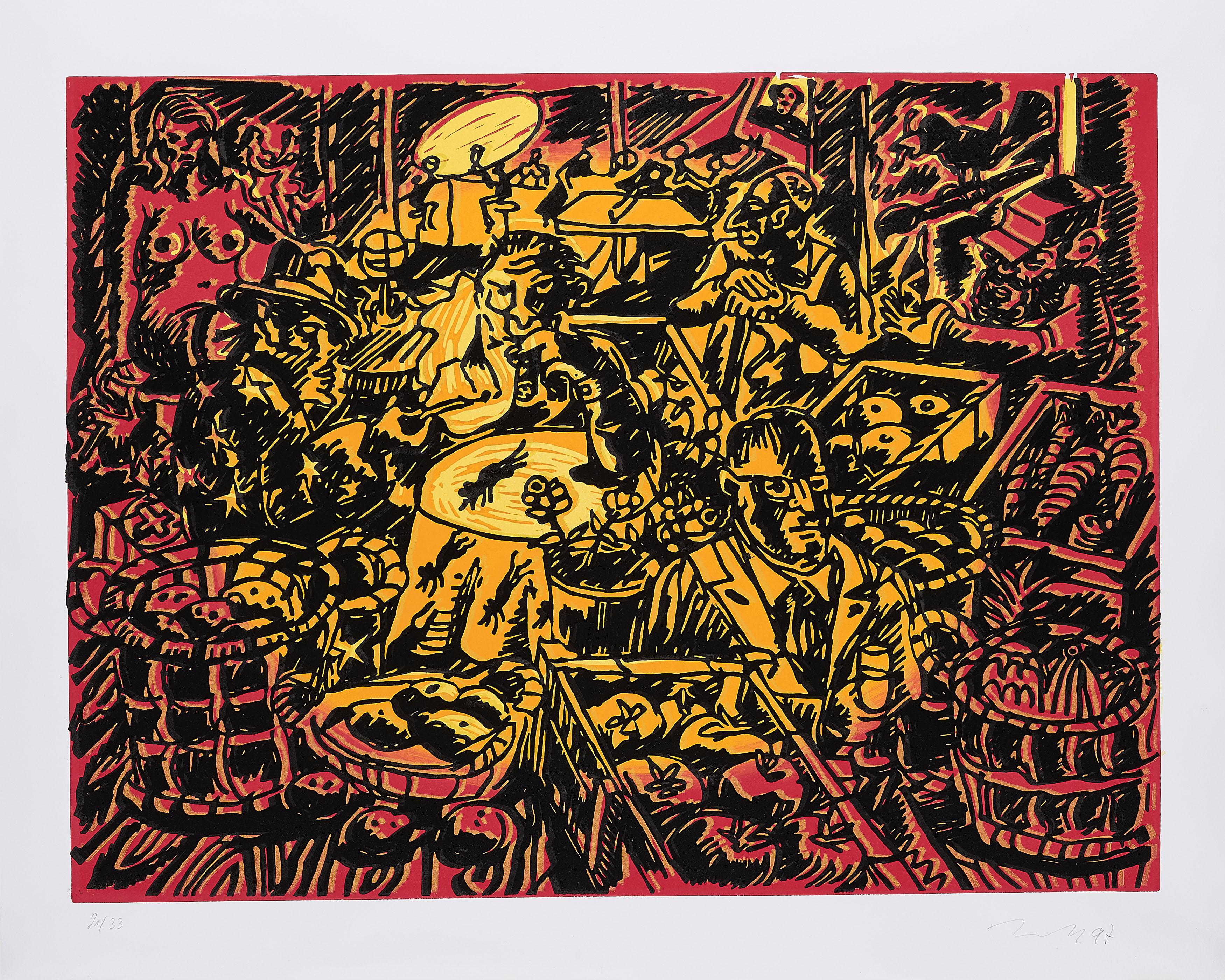 Jörg Immendorff - Café de Flore.