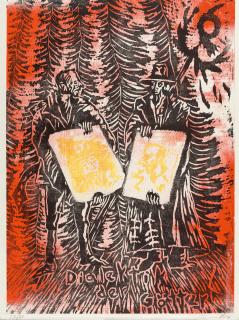 Jörg Immendorff - Dialektik der Götter aus: For Joseph Beuys.