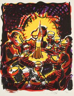 Jörg Immendorff - Weinprobe.