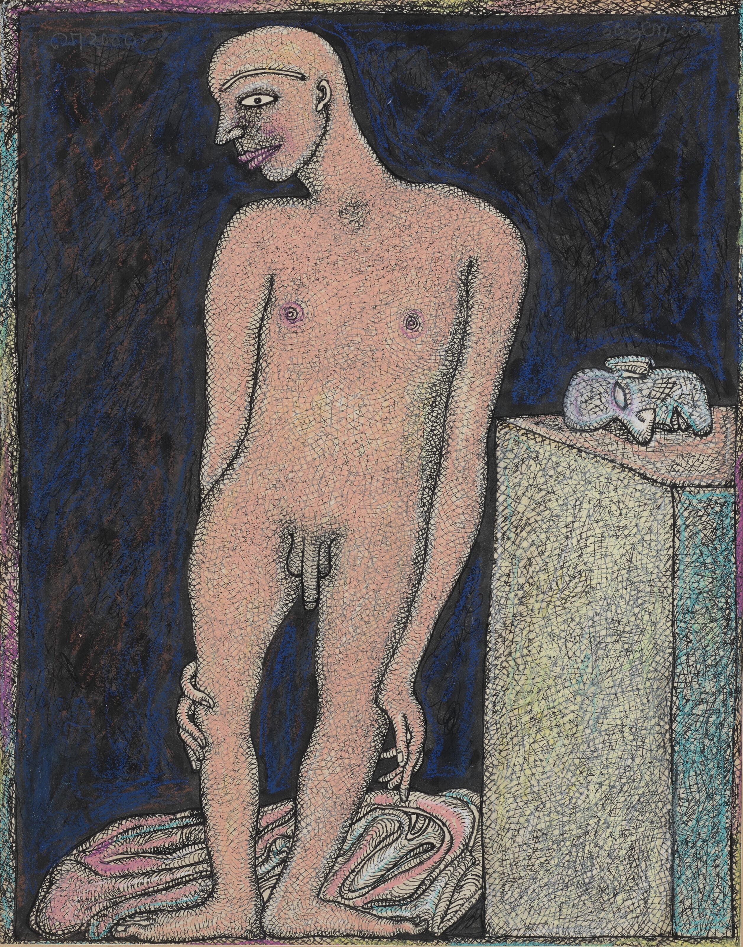 Jogen Chowdhury - Model in the Artist\'s Studio