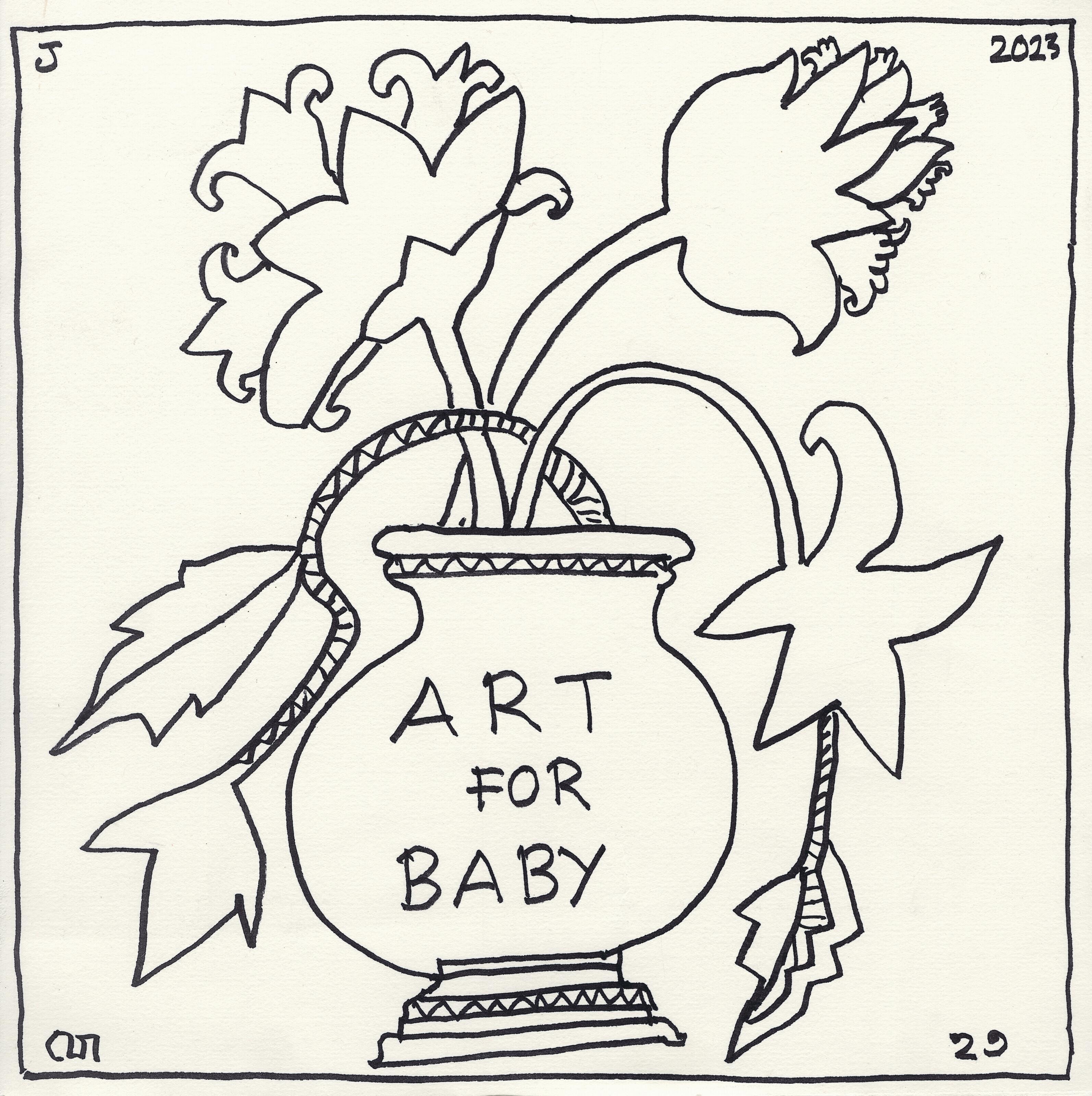 Jogen Chowdhury - Untitled (Art for Baby)