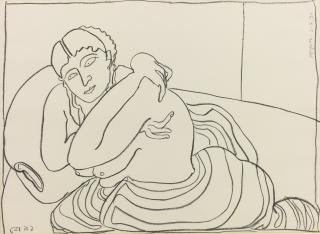 Jogen Chowdhury - Untitled (Woman)