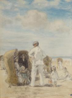 Johan Antonie de Jonge - On the beach