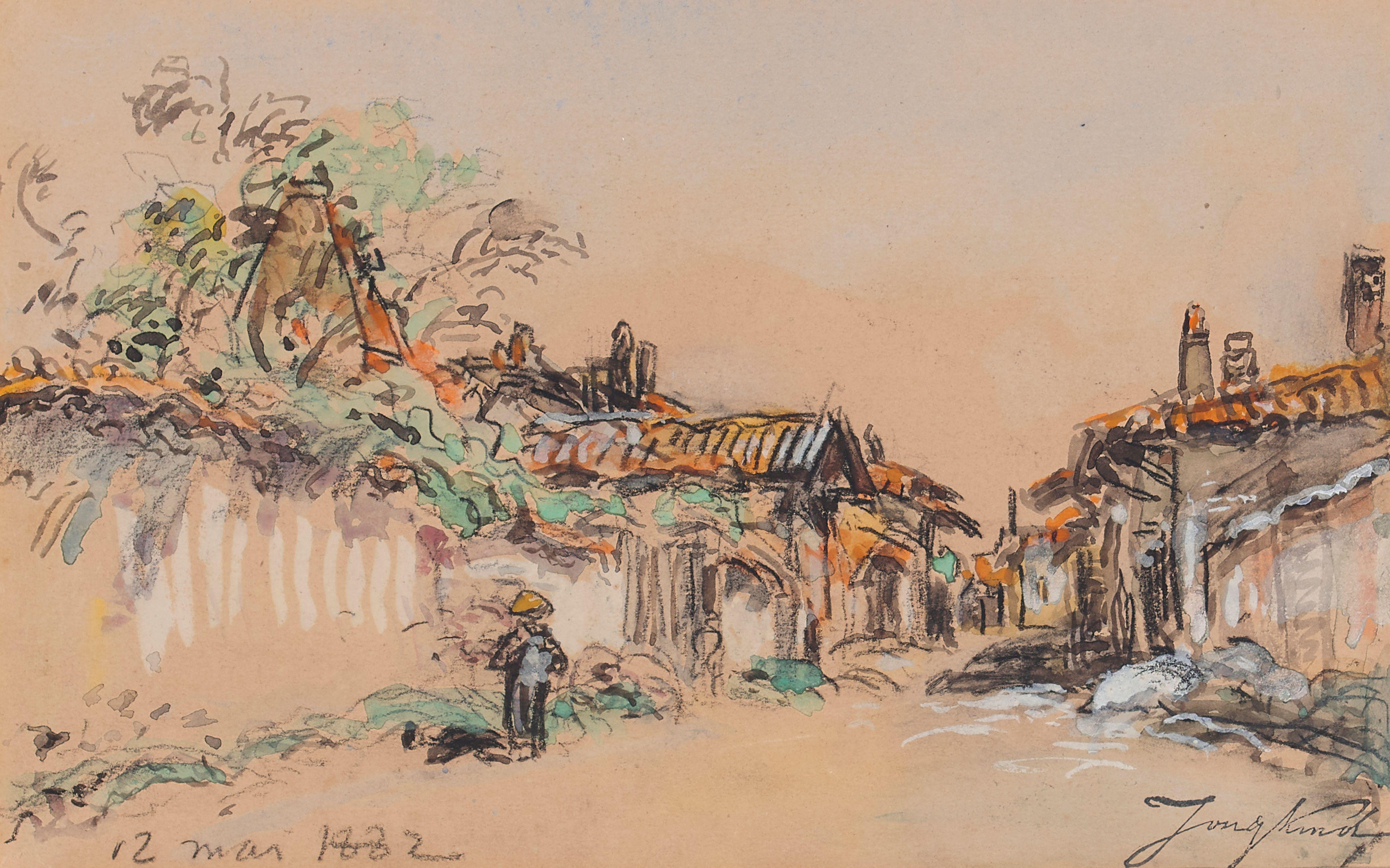 Johan Barthold Jongkind - A quiet village