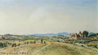 Johan Barthold Jongkind - Dutch le Chateau De Virieu-Sur-Bourbre, Isere