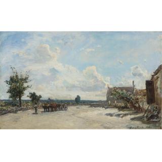 Johan Barthold Jongkind - Dutch Rue À Saint-Parize-Le-Châtel, Près De Nevers