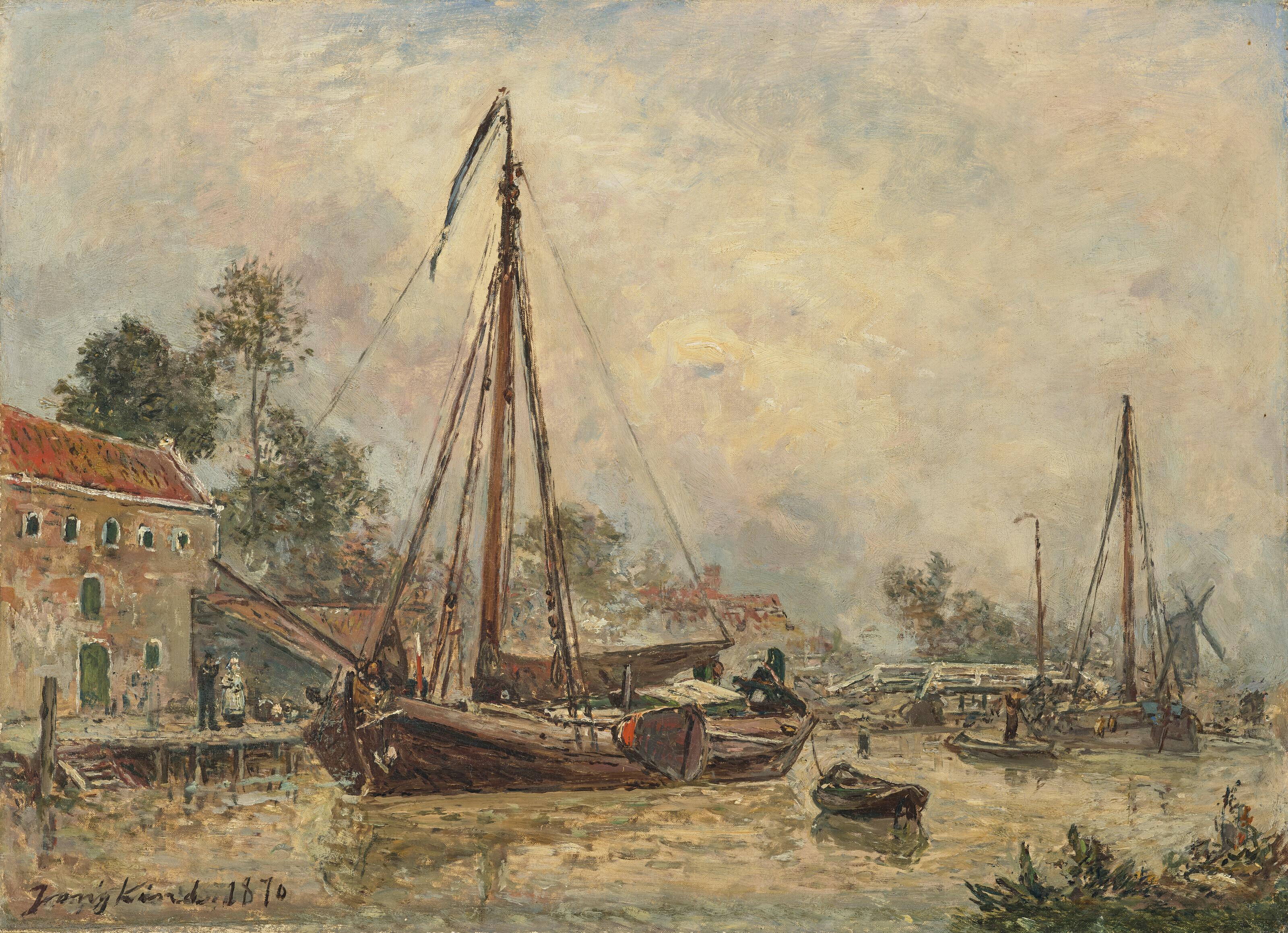 Johan Barthold Jongkind - Environs de Dordrecht