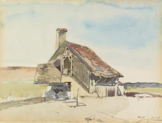 Johan Barthold Jongkind - La Ferme À Saint-Parize-Le-Châtel (Nièvre) 