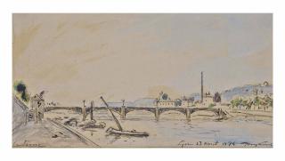 Johan-Barthold Jongkind - Les bords de la Saône à Lyon