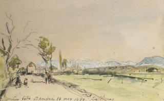 Johan Barthold Jongkind - Paysage à la Côte-Saint-André