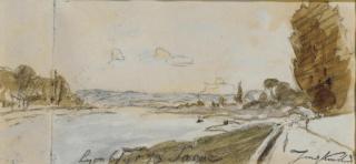 Johan-Barthold Jongkind - Paysage fluvial aux abords de Lyon