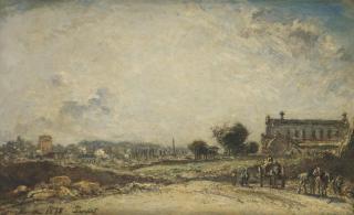 Johan Barthold Jongkind - Percement du nouveau Boulevard de Port-Royal, Paris