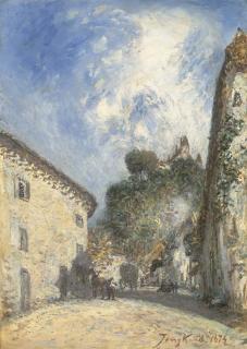 Johan Barthold Jongkind - Place du Trève À Virieu