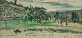 Johan Barthold Jongkind - Recto: Col de Balbins, Ornacieux ; Verso: Etudes de charrettes