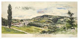 Johan Barthold Jongkind - The château of Pupetière