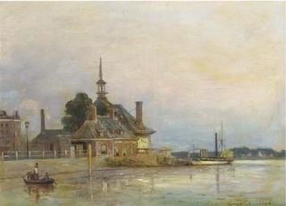 Johan Barthold Jongkind - The Hoofdpoort, Rotterdam