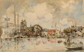 Johan-Barthold Jongkind - Vue Du Port De Dordrecht