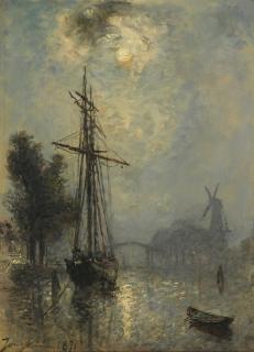 Johan Barthold Jongkind - Vue Du Port D\'Overschie