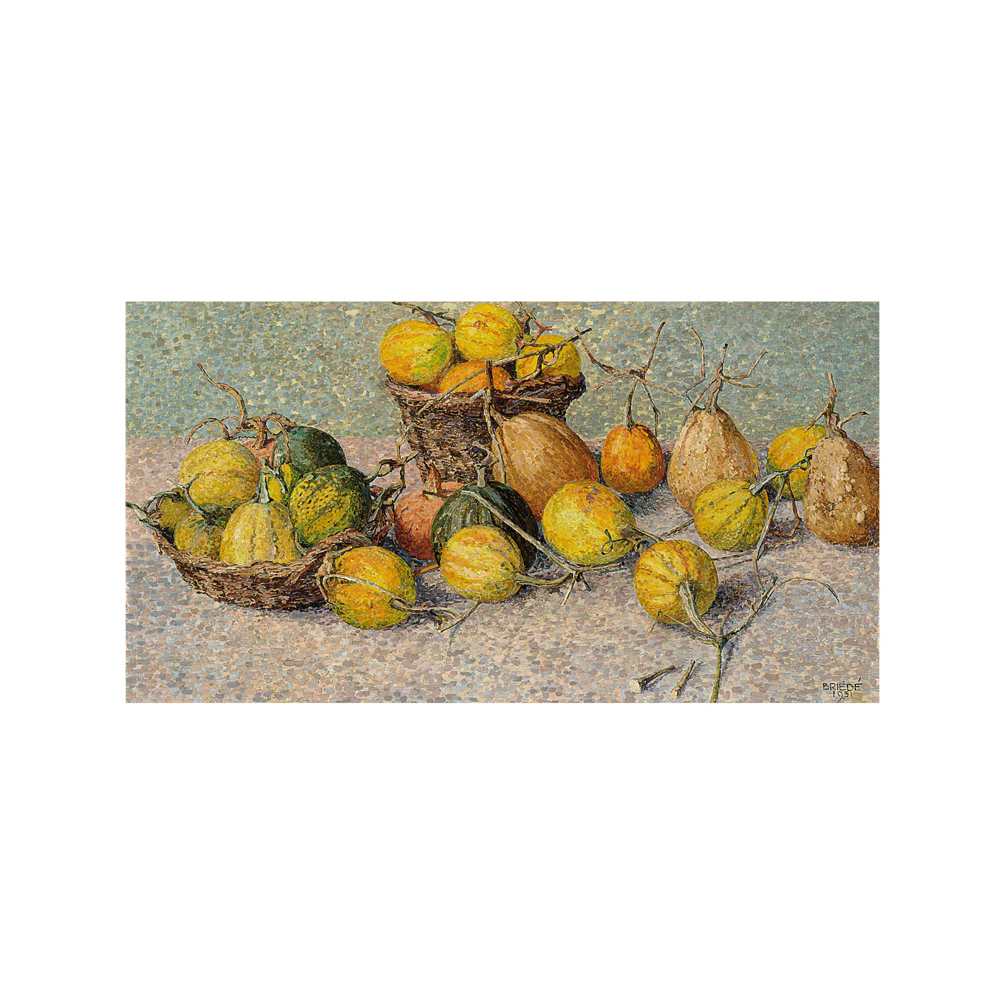 Johan Briedé - A Still Life With Pumpkins 