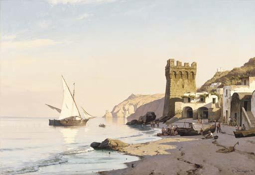 Johan Carl Neumann - Amalfi bay