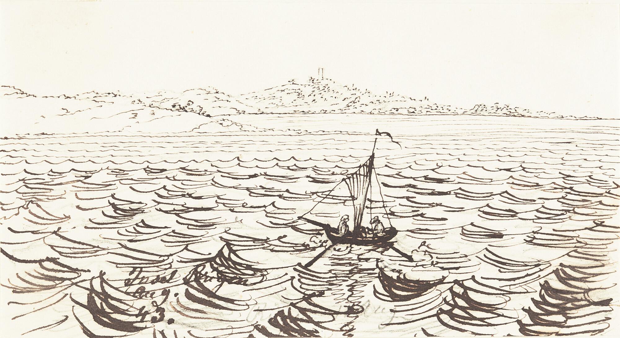 Johan Christian Clausen Dahl - Anfahrt auf Rügen