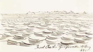 Johan Christian Clausen Dahl - „Insel Oie bei Greifswald“
