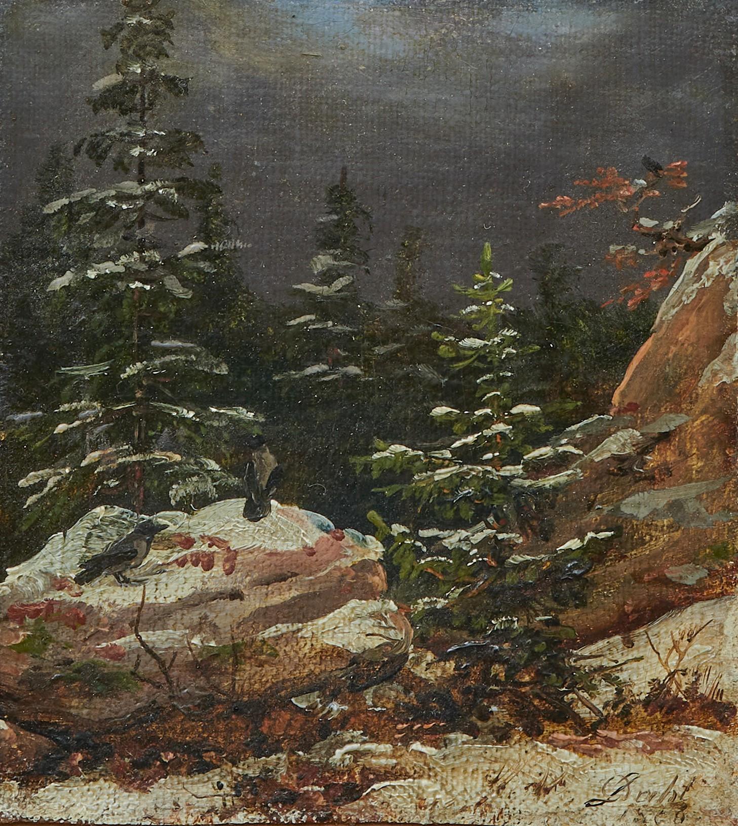 Johan Christian Clausen Dahl - Winterlandshaft Mit Raben (B 823), 1836