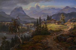 Johan Christian Dahl - Ølyo Farm, Valdres