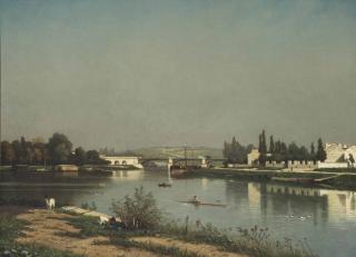 Johan Conrad Greive - Seine Bij Châtillon: Seine Near Châtillon
