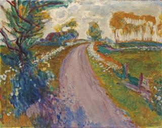 Johan Dijkstra - A Country Road In Groningen