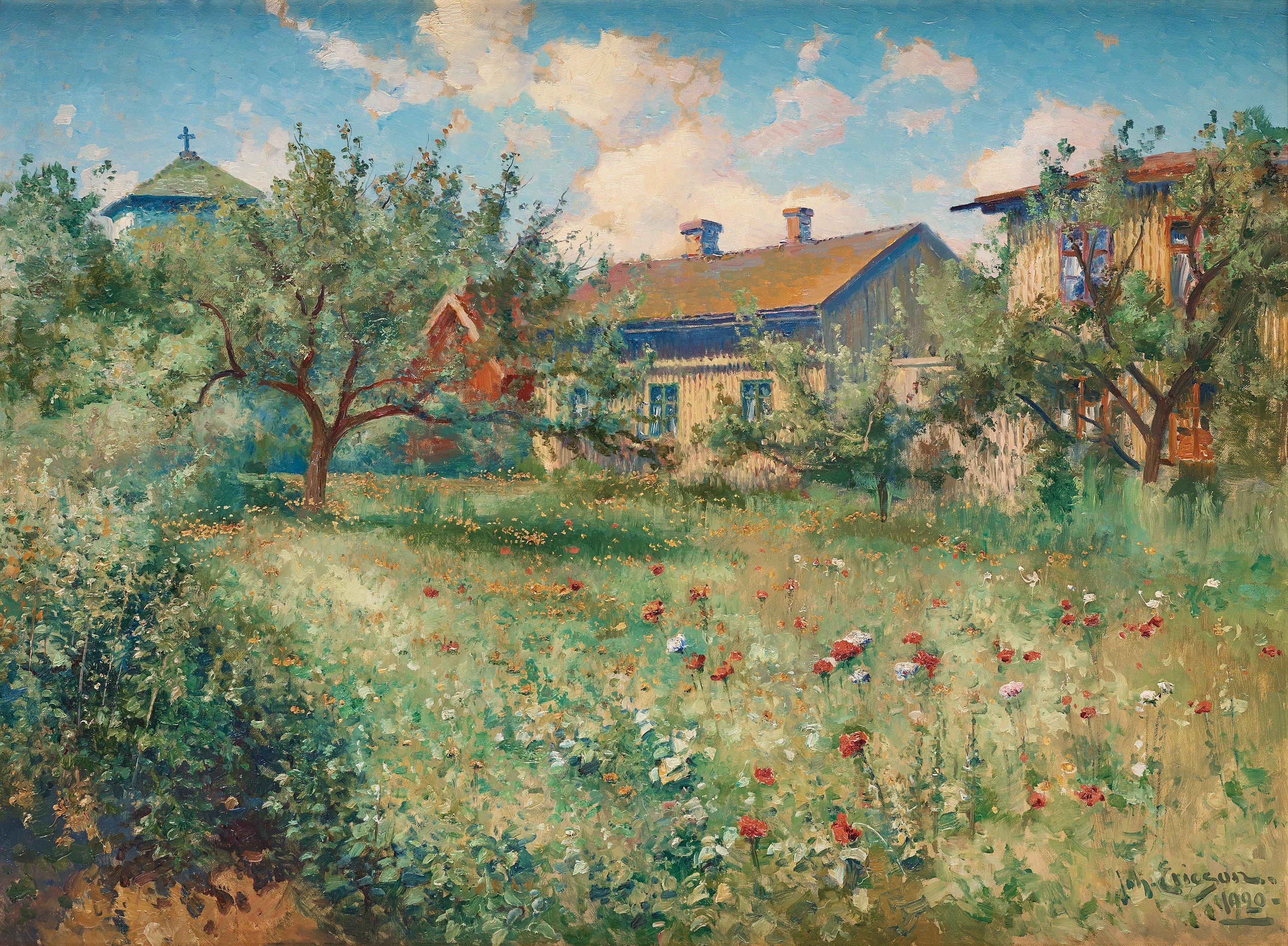 Johan Ericson - A summer garden, Marstrand