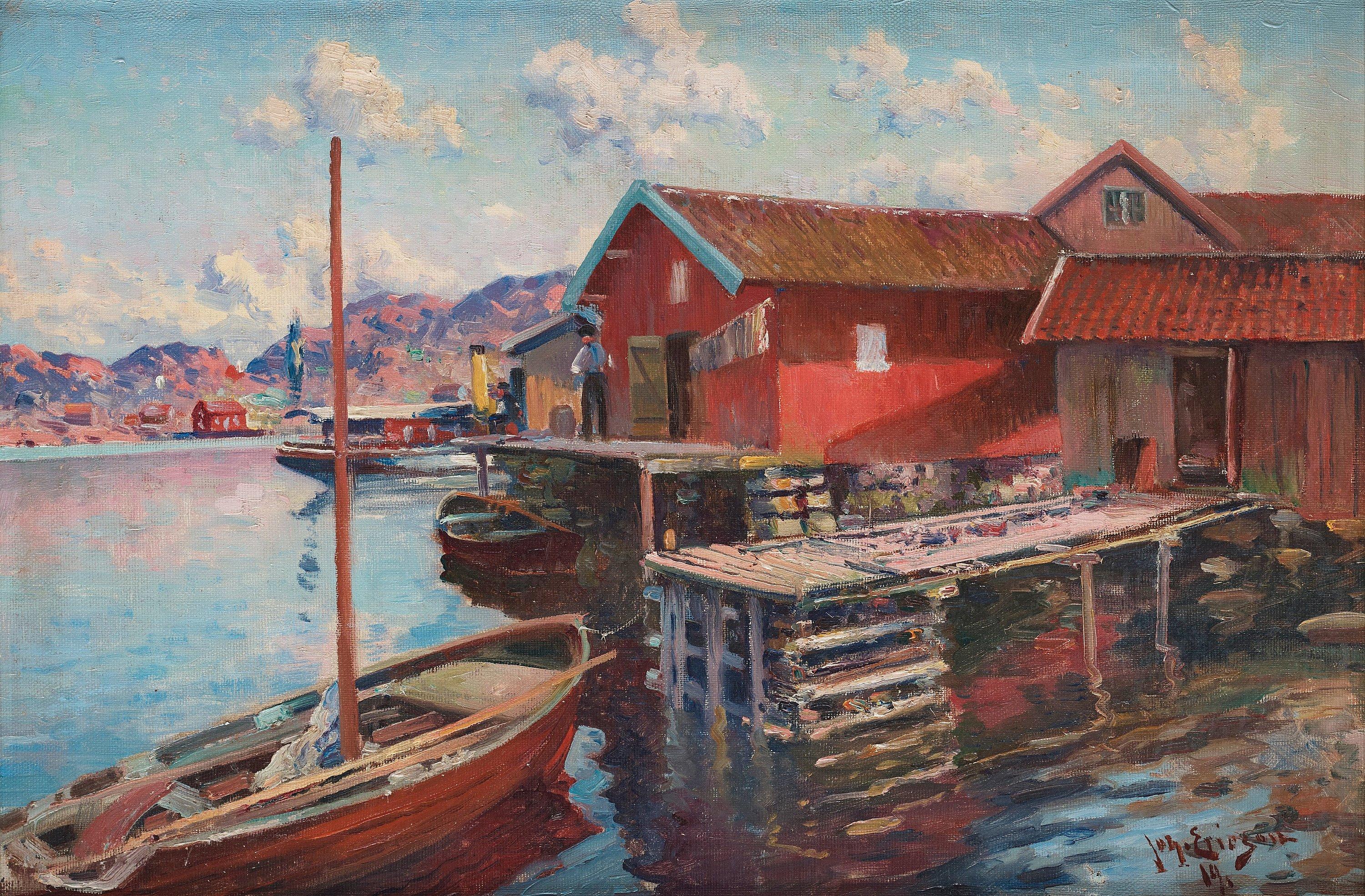 Johan Ericson - Fishing village in Bohuslän.