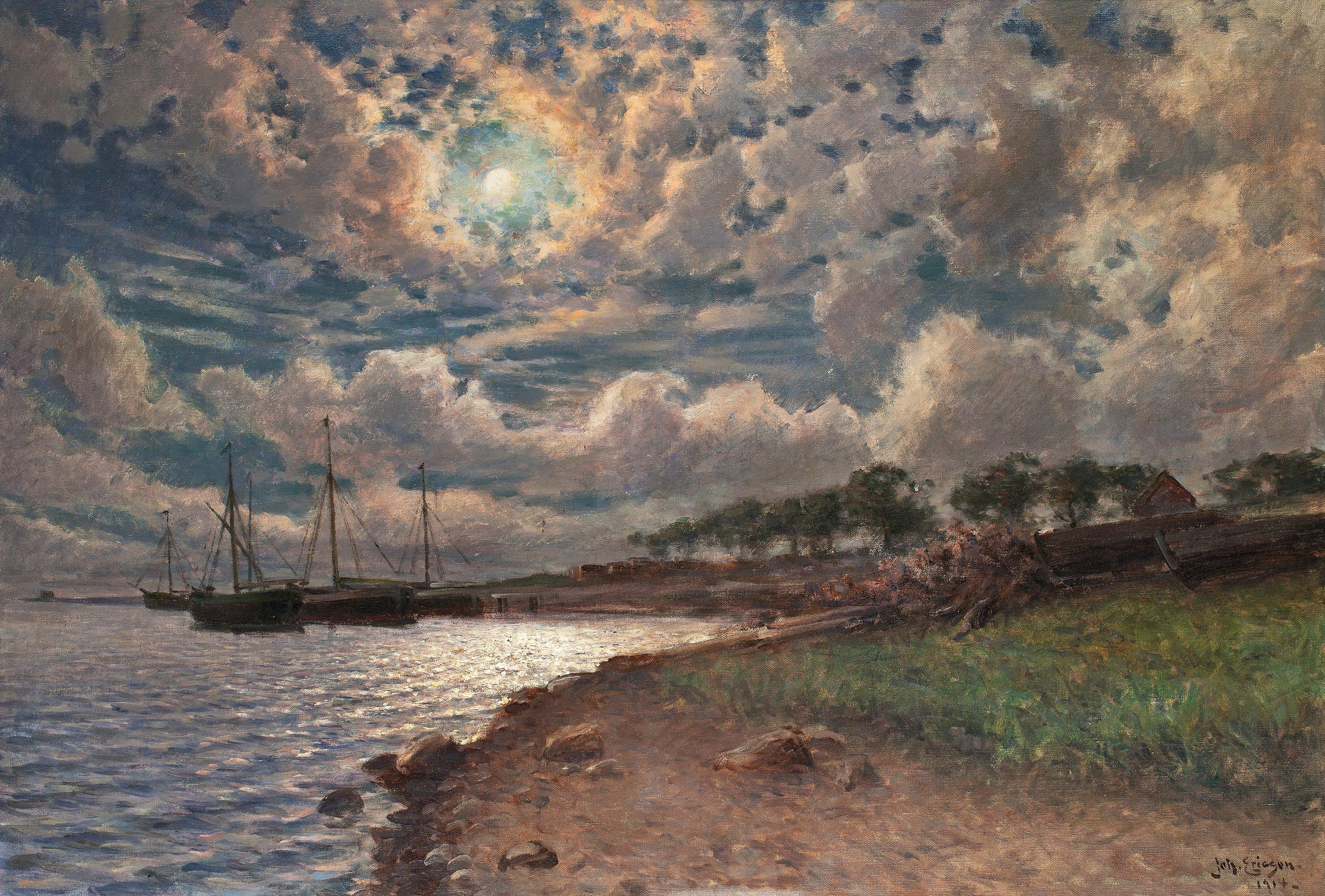 Johan Ericson - Moonlight over the bay