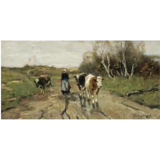Johan Frederik Cornelis Scherrewitz - Dutch Changing Pastures