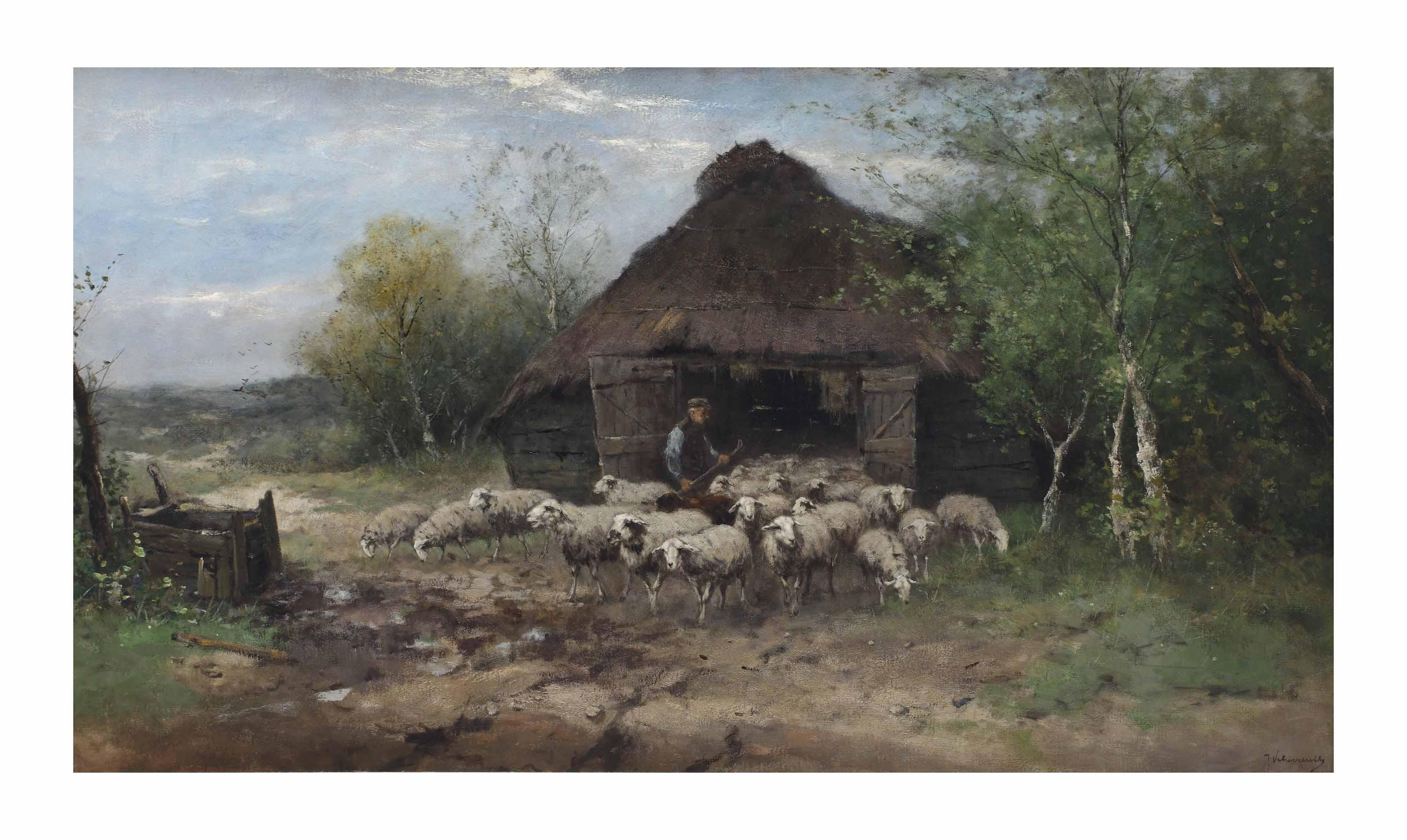 Johan Frederik Cornelis Scherrewitz - Hearding the flock