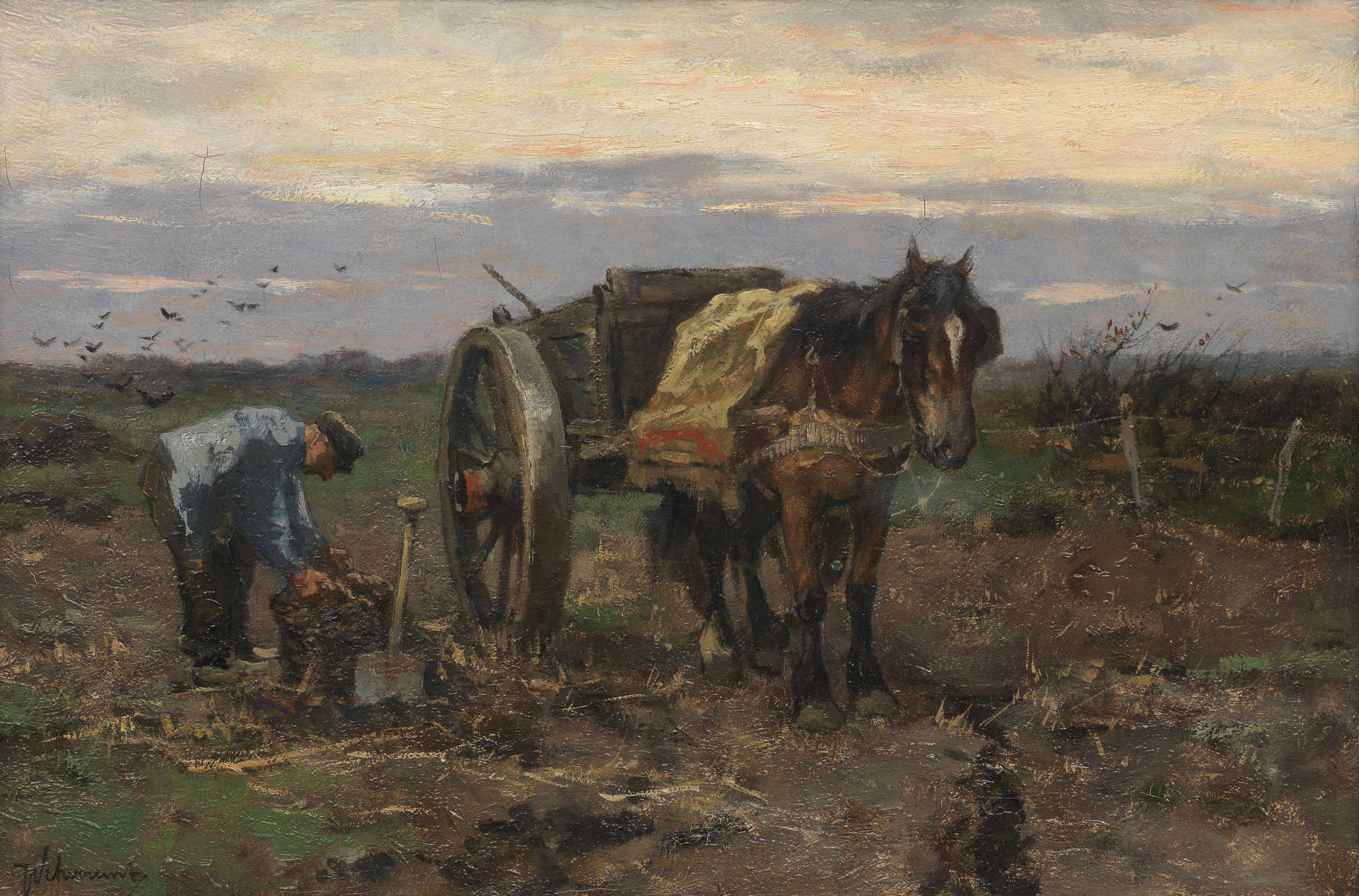 Johan Frederik Cornelis Scherrewitz - Loading potatoes