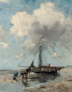 Johan Frederik Cornelis Scherrewitz - On the beach