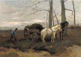 Johan Frederik Cornelis Scherrewitz - The peat wagon